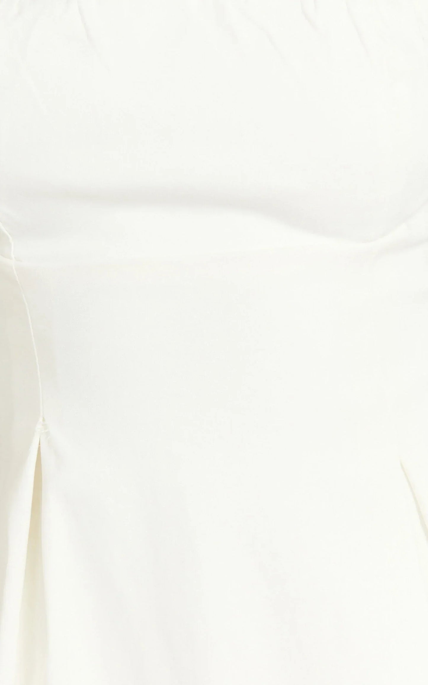 Ida Mini Dress - Wide Strap Straight Neck Bow Back Dress in White